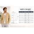 thumbnail image 5 of ZACPNCV Men's V-Neck Cardigan Rib Cuff Loose Fit Button Down Sweater Open Front Long Sleeve Solid Color Casual Basic Knitwear, 5 of 9