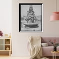 thumbnail image 3 of Historic Framed Print, [Army & Navy (Soldiers' and Sailors') Monument, drinking fountain, Indianapolis, Ind.], 17-7/8" x 21-7/8", 3 of 9