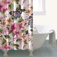 thumbnail image 5 of Waterproof Pioneer Shower Curtain 36x72 Inch Polyester Unique Colorful Floral Shower Curtain for Bathroom Hotel Home Decor with 7 Plastic Hooks, 5 of 5