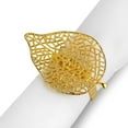 thumbnail image 1 of Feuille Gold Napkin Ring, Set of 4, 1 of 3