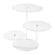 thumbnail image 1 of Soporte de exhibición de acrílico de 3 niveles para refrigerios con luces LED, soporte para exhibición de pasteles Como se describe, 1 of 9