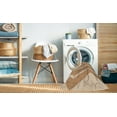 thumbnail image 2 of Ahgly Tapis Rond Lavable en Machine Intérieur Transitionnel Kaki Or, 3 Pieds Rond, 2 of 7