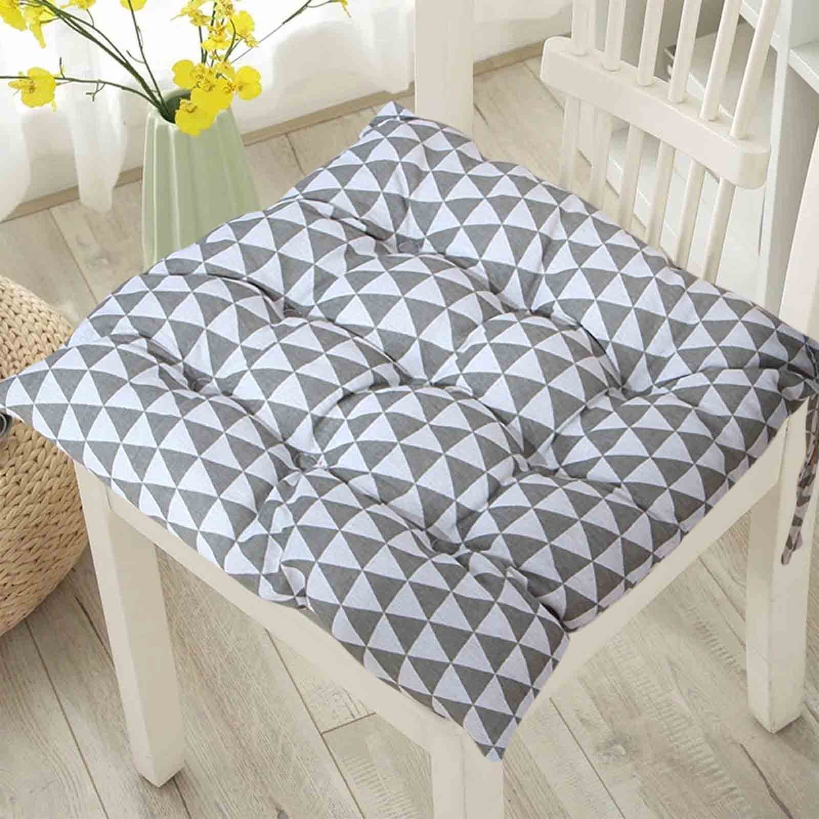 Matoen12 Square Cotton Printed Seat Cushion, 16