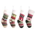 thumbnail image 5 of RV Calcetines navideños grandes de punto para Navidad, decoraciones, calcetines de regalo para el día de Navidad para niños, calcetines de regalo Sailing  Electrónica, 5 of 5
