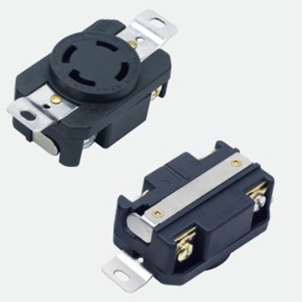 Nema L14 30P L14 30R 30A 125/250V Male Plug & Female Receptacle Kit Locking Design Industrial Grade Socket Nylon Shell