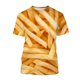 thumbnail image 3 of Camiseta para hombre, camiseta de moda con estampado 3D de papas fritas, camiseta de verano, ropa de manga corta, camiseta informal, ropa de calle, 3 of 5