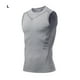 thumbnail image 3 of Guardurnaity Camisetas de compresión de pecho para hombres, adelgazantes y de ajuste cómodo, camiseta de compresión para fitness Camisetas gris l, 3 of 6