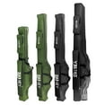 thumbnail image 2 of Portable Foldable Fishing Rod Carrier Fish Pole Reel Tools Storage Bag Case 122cm / 152cm / 182cm 152CM 3 Layer Green, 2 of 6