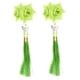 thumbnail image 2 of Pinzas para el cabello con flores de estilo floral, pinzas para el cabello, accesorios para el cabello, colores Verde, 2 of 8