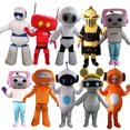 thumbnail image 2 of Traje de mascota robot, traje de cosplay, fiesta, eventos, juego, lindos trajes de vestir, publicidad, promoción, carnaval, Halloween, Pascua, adultos, 2 of 5