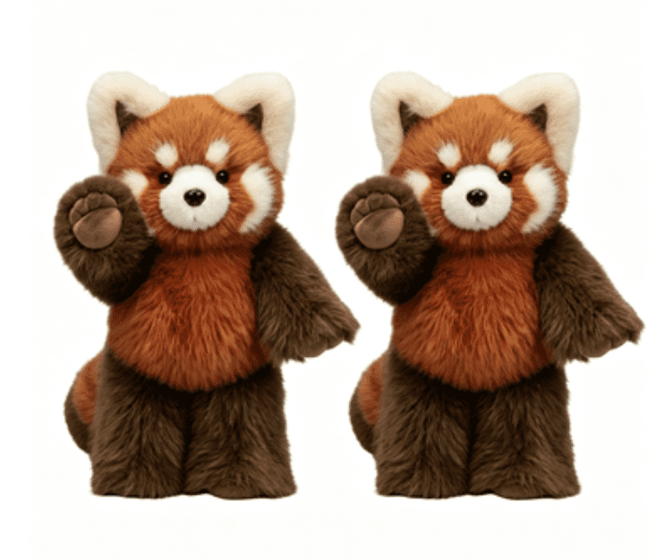 Red Panda Stuffed Animal Weighted Plush, Red Panda Plush for Student Bedroom Decor, Soft Weighted Stuffed Animal Great for Everyday Play and Bedroom Decoration