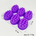 thumbnail image 4 of Massage 6 Cavities Silicone Soap for DIY Soap Making, Chocolate Cake Making, Candle Making, Polymer Clay Accessories, 4 of 6