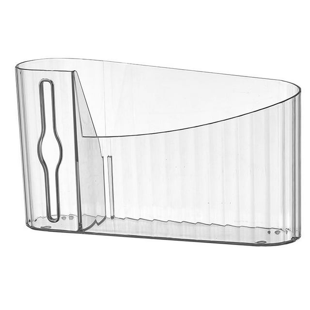 Soporte para bolsas de basura, sin necesidad de perforar, para colgar en la pared. blanco