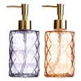 thumbnail image 1 of Paquete de 2: dispensador de jabón de 330 ml, dispensador de jabón para cocina, baño, dispensador de jabón de vidrio líquido recargable para jabón de manos, jabón y loción, 1 of 7