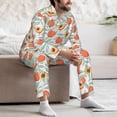 thumbnail image 6 of KLL Peach Sleepwear Mens Flannel Pajamas,Long Cotton Pj Set, 6 of 7