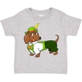 thumbnail image 3 of Inktastic Cute Brown Dachshund in Traditional German Wear Boys or Girls Toddler T-Shirt, 3 of 5