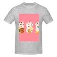 thumbnail image 4 of Bingfone Cute Cat Men'S Loose Fit Short-Sleeve Pocket T-Shirt, 4 of 7