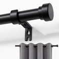 thumbnail image 1 of Barra de cortina Joydeco negra, 80-120 cm, ajustable, aluminio, 1 of 8