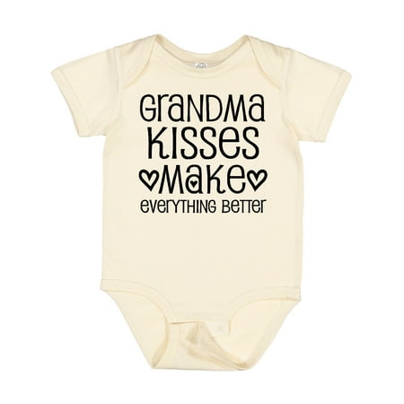 

Inktastic Grandma Kisses Make Everything Better Gift Baby Boy or Baby Girl Bodysuit