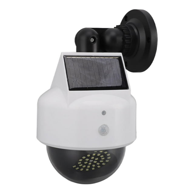 Cámaras De Vigilancia Simuladas Con Energía Solar, Cámara Domo De Seguridad Falsa Simulada Compacta Fácil De Instalar Con Batería Para Interiores