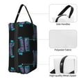 thumbnail image 3 of XMXT Large Capacity Makeup Bag, Games Life Blue Pattern Storage Bags Travel Toiletry Cosmetic Bag for Women Men, 3 of 9