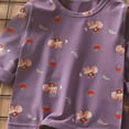 thumbnail image 5 of Xudanell 4t Boys Clothes Cotton Graphic Baby Boy Winter Outfit Thermal Toddler Pajamas Vacation Outfits Purple 4-5 Years, 5 of 6