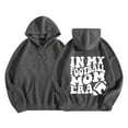 thumbnail image 3 of In My Football Mom Era Hoodies for Women Fall Winter Long Sleeve Graphic Hooded Sweatshirt with Pockets Pullover Tops, 3 of 5