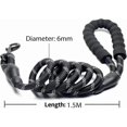 thumbnail image 2 of Strong Dog Lead Pet Leads Reflective Lead for Large Small Medium Dogs Lead Drag Pull Tow Golden Retriever Dog Accessories Blue 0.8cm 1.5M, 2 of 5