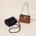 thumbnail image 2 of Bolso Kelly de piel de vaca de alta calidad con capa superior, nuevo bolso retro con cierre debajo del brazo, bolso de hombro de cuero genuino, bolso de mano, bolso tipo mensajero, 2 of 5