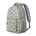 thumbnail image 2 of Boho Style Campus Backpack - Vintage Tribal Design, 17 Inch Laptop Pocket, Durable Fabric, Spacious for School & Everyday Use, 2 of 6