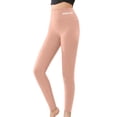 thumbnail image 2 of Women's Leggings Slim Fit Wool Silk Blend Stretch Tights Base Layer Pants Printed Winter Pants, 2 of 8