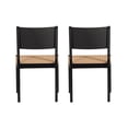 thumbnail image 5 of Powell Crawford Indoor Dining Chairs, Set of 2, Black & Natural, 5 of 11