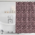 thumbnail image 2 of Pink Black Shower Curtain Set - Small 36" x 72" Washable Bathtub Curtain with 12 Hooks, Elegant Modern Abstract Art Luxury Waterproof Fabric Stall Shower Curtains for Bathroom/Bathtub Décor, 2 of 6