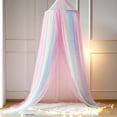 thumbnail image 5 of Princess Rainbow Bed Canopy, EEEkit Hanging Mosquito Net, Dome Bed Tent, Bed Curtains for Reading Corner Room Decor, 5 of 7