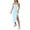 Sky Blue, variant on Simua Women's Summer Fashion Dress Sexy Spaghetti Strap Split Solid Color Backless Slim Midi Dress