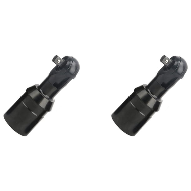 2X Cabezal de Llave de Trinquete Accionamiento Cuadrado de 3/8 Pulgadas 10mm Resistente para Llave de Trinquete Eléctrica Inalámbrica Herramienta de Industrial