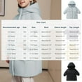 thumbnail image 3 of ATOGUTA Girls Puffer Coat Long Quilted Puffer Jacket Warm Hooded Parka Snow Coats Size 3T-13 Black, 3 of 6
