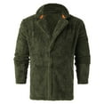 thumbnail image 3 of TAIAOJING Men's Jacket Winter Casual Plush Solid Turn-Down Collar Long Sleeve Hooded Zipper Button Pocket Streetwear Coat, 3 of 8