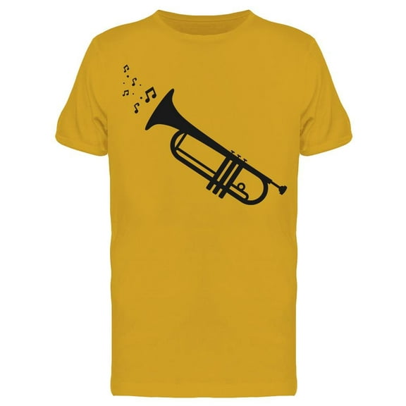 Trumpet With Notes T-Shirt Men -Image by Shutterstock, Male Large