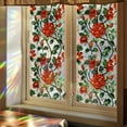 thumbnail image 4 of Window Privacy Film, Magnolia Stained Glass Window Clings Holographic Prism Bathroom Decorative Stickers Home Window Tint Sun Blocking Static Cling Door Covering 16.93" x 39.37 ", 4 of 7