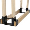 thumbnail image 2 of G Need Set de 2 Rack de Bois de Chauffage, Kit de Rack de Stockage Compatible avec les Bûches de Cheminée, Support de Bûche de Cheminée Compatible avec l'Intérieur Extérieur, Rack de Stockage Réglable, 2 of 4