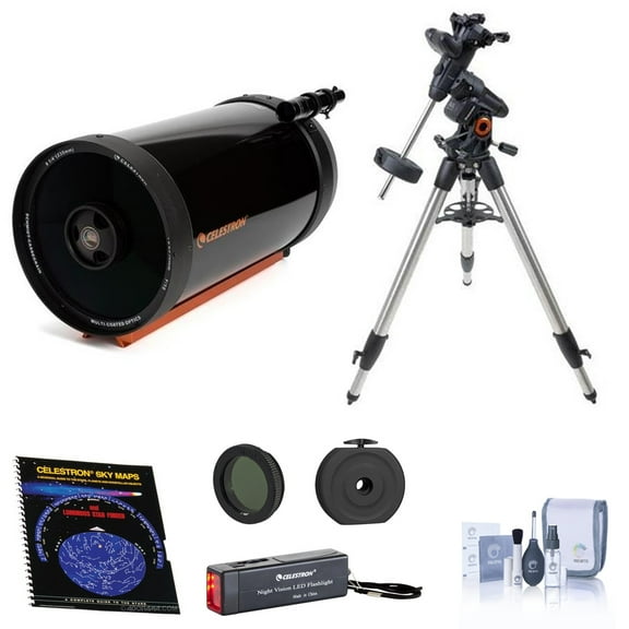 Celestron Advanced VX 9.25" Schmidt-Cassegrain Telescope - with Accessory Kit (Night Vision Flash Light, Sky Maps, Moon Filter, Optical Cleaning Kit)