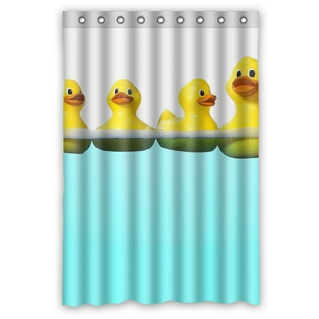 Gckg Funny And Cute Tiled Yellow Rubber Ducky Bathroom Shower
