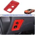 thumbnail image 6 of TINKI Car Electronic Handbrake Trim Cover Compatible with Chevrolet Corvette C8 2020-2023, ABS Dashboard Electronic Handbrake Switch Panel Cover Trims, 6 of 12
