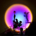 thumbnail image 2 of Sunset Projection Lamp, Night Light Projector Led Lamp, 360 Degree Rotation Rainbow Floor Stand Modern Projection Lamp, Romantic Sunset Night Light for Party Movie Cinema Theme Bedroom Decor, 2 of 8