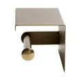 thumbnail image 4 of ALFI brand Brushed Gold PVD Stainless Steel Toilet Paper Holder with Shelf, 4 of 8