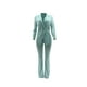 thumbnail image 4 of SAYOO Office Lady Traje de 2 piezas Slim Fit Color sólido Mujeres Blazer y conjunto de pantalones de trabajo para ropa casual Fiesta de negocios SAYOO  Moda, 4 of 8