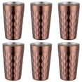 thumbnail image 1 of BUYISI 6 Pcs Gobelets Isolés à Double Paroi en Acier Inoxydable pour Usage Extérieur Or Rose, 1 of 8