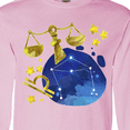 thumbnail image 4 of Inktastic Libra Constellation Zodiac Sign Illustration Long Sleeve T-Shirt, 4 of 5