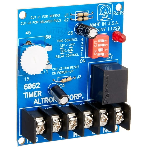 Altronix Corporation - Altronix 6062 Digital Timer - 1 Hour - for Access Control Product Category: Accessories/Analog & Digital Timers